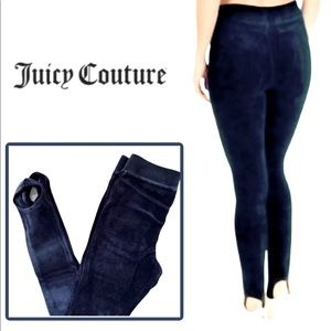 Juicy couture black label stirrup pants navy